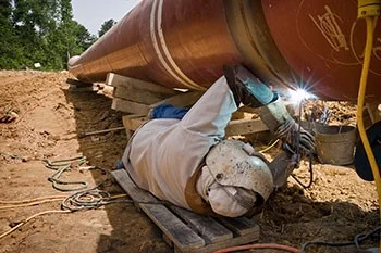 SOLDADURA DE TUBER�A A NIVEL DE PISO